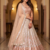 antique gold Embellished Dual Sequins Heavy  Net Lehenga Choli Set