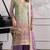 Light-green faux georgette embroidered salwar kameez