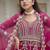 Rani net semi stitched anarkali suit with embroidery & stone work