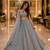grey color Embellished With Jari Work Heavy Rainbow Dual Sequins Work Net Lehenga Choli Set