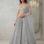 grey color Embellished With Jari Work Heavy Rainbow Dual Sequins Work Net Lehenga Choli Set