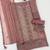 Brown chiffon semi stitched suit with embroidery & sequence work