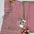 Pink chiffon semi stitched suit with embroidery & sequence work