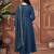 Vichitra silk embroidery & sequins work anarkali kurta pant dupatta set for women 