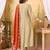 Vichitra silk embroidery & sequins work anarkali kurta pant dupatta set for women 