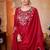 Vichitra silk embroidery & sequins work fancy kurta palazzo dupatta set for women 