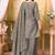 Fancy silk embroidery & sequins work fancy kurta palazzo dupatta set for women