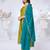 Vichitra silk embroidery & sequins work anarkali kurta pant dupatta set for women