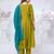 Vichitra silk embroidery & sequins work anarkali kurta pant dupatta set for women