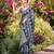 Women steel grey silk blend banarasi jacquard woven saree with blouse