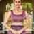 Women dusty mauve silk blend banarasi jacquard woven saree with blouse
