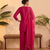 Vichitra silk embroidery & sequins work fancy kurta palazzo dupatta set for women 