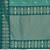 Women sea green silk blend banarasi jacquard woven saree with blouse