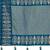 Women teal blue silk blend banarasi jacquard woven saree with blouse