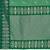 Women emerald green silk blend banarasi jacquard woven saree with blouse