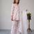 Floral print short kurti with farshi pant and dupatta set