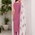 Oniun embroidered sleeveless kurti set with trousers and white contrast dupatta
