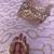 light pink color sequins and Beads Embroidery Work with fancy latkan net saree