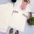 Women off white & pink floral embroidered farshi salwar suit set