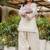 Women off white & pink floral embroidered farshi salwar suit set