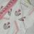 Off white pure cotton handblock floral printed kurta set with dupatta