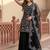 Black Color Embroidery And Sequance Work Georgete Salwar Suit
