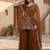 Brown Color Embroidery And Sequance Work Georgete Salwar Suit