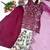 Wine Color Embroidery And Sequance Work Georgete Salwar Suit