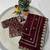 maroon color designer embroidery work sequins jarl thread with cutwork border  satin silk blend saree