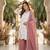White Color Embroidery And Sequences Work Georgette Salwar Suit