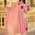 Women Floral Embroidered Pleated Thread Work Pure Cotton Kurta with Trousers & With Dupatta