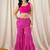 Women Printed Layered Thread Work Kurti with Sharara