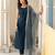 Pure Silk Jacquard Straight Kurta With Trousers & Dupatta