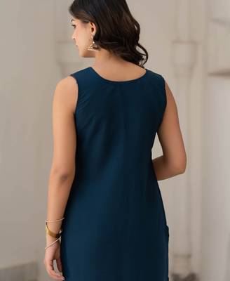 Pure Silk Jacquard Straight Kurta With Trousers & Dupatta 7
