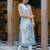 Digital Printed V-Neck Straight Kurta