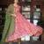 Floral Printed V-Neck Long Sleeves Kurta with Trousers & With Dupatta