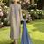 Women Ethnic Motifs Embroidered Regular Mirror Work Chanderi Silk Kurta with Trousers & With Dupatta