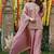 Women Ethnic Motifs Embroidered Regular Thread Work Kurta with Palazzos & With Dupatta