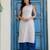 Women Striped Round Neck Sleeveless Kurta