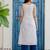 Women Striped Round Neck Sleeveless Kurta