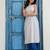 Women Striped Round Neck Sleeveless Kurta