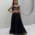 Black pure cotton mirror work kids chaniya choli for navratri & garba