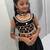 Black pure cotton mirror work kids chaniya choli for navratri & garba