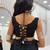 Black pure cotton mirror work kids chaniya choli for navratri & garba