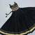 Black pure cotton mirror work kids chaniya choli for navratri & garba