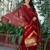 Women Leheriya Dyed Regular Pure Silk Kurta with Trousers & With Dupatta