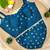 Blue navratri rayon silk blend mirror work blouse