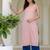 Women Striped Jacquard Kurta