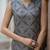 Floral Printed V-Neck Sleeveless Straight Kurta