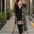 Black Color Embroidery Work Fuax Georgete Salwar Suit